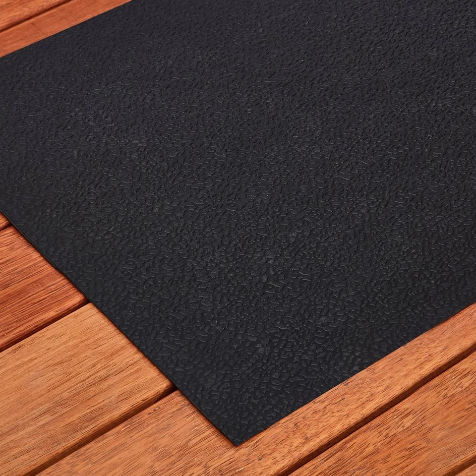 Rubber Door Mat 60x40cm Non Slip Indoor Outdoor Entrance Floor Mat Black