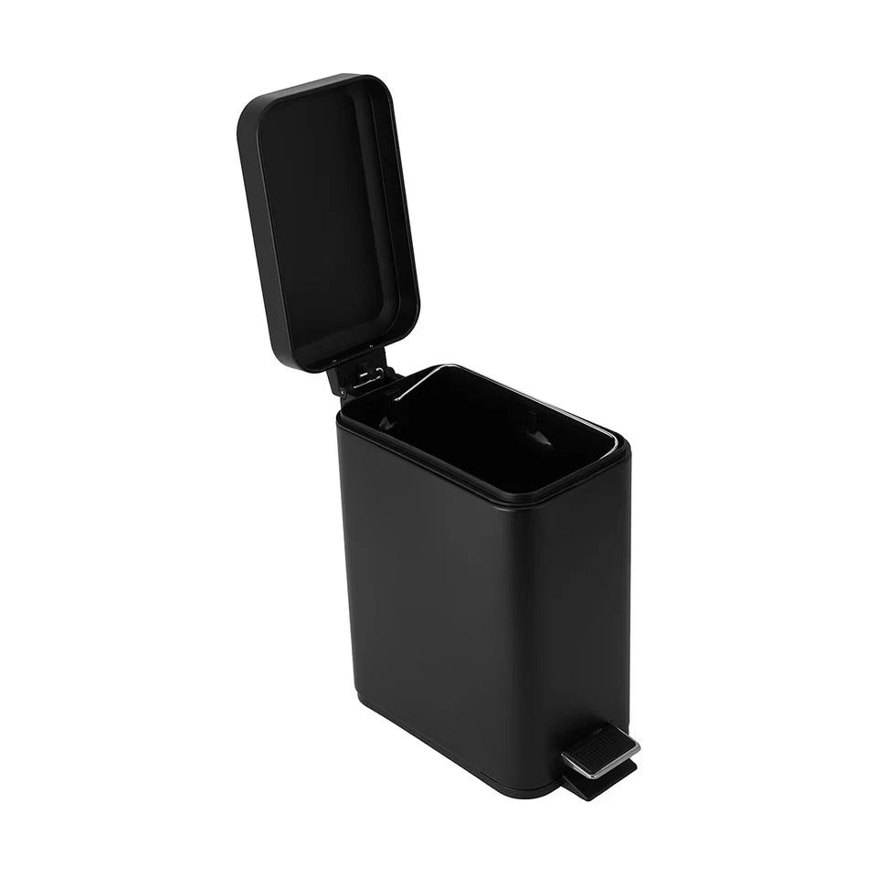 5L Bathroom Rubbish Bin Garbage Dust Waste Trash Toilet Small Slim Lid Pedal Bin