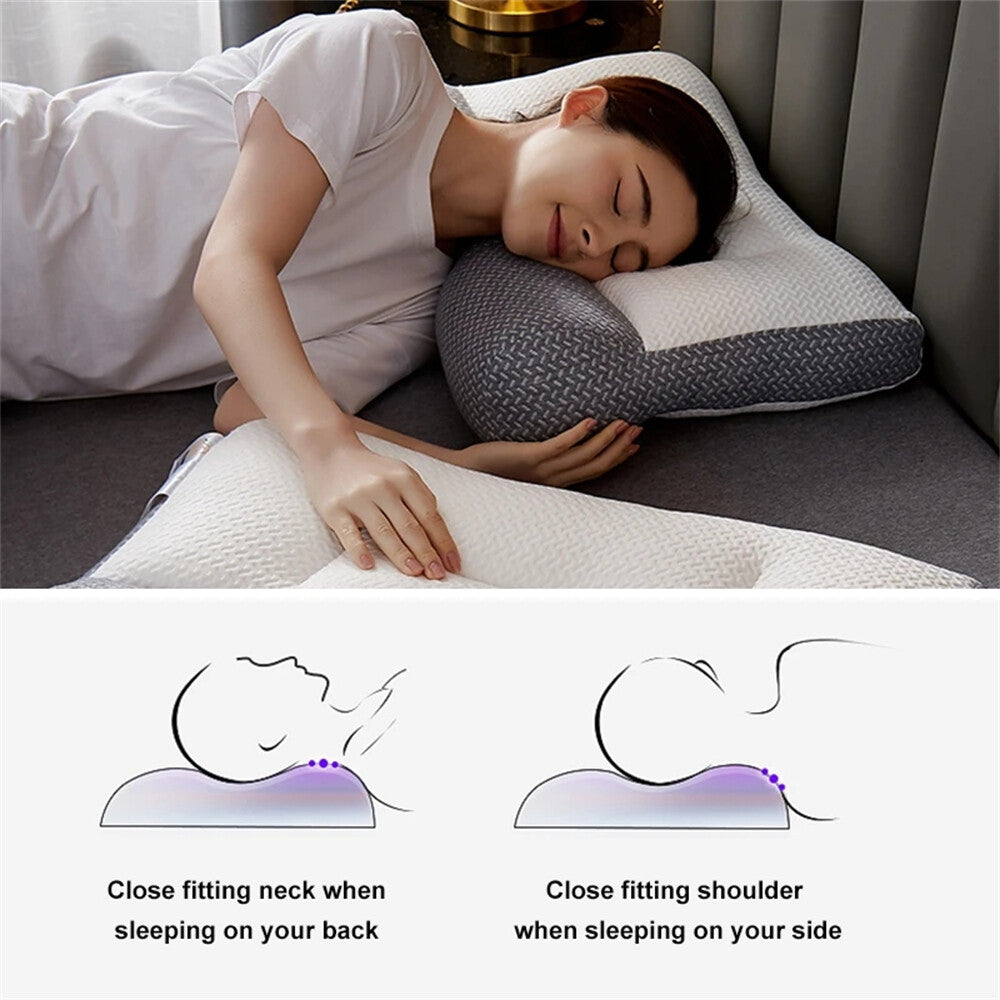 Ergonomic Pillow Cervical Adjustable Ergonomic Contour Bed Pillow Neck Support
