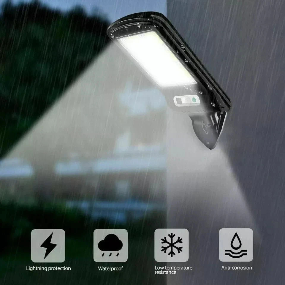 Solar Security Light Outdoor LED COB Wall Flood Light 5.5V 2.5W 1200mAh
