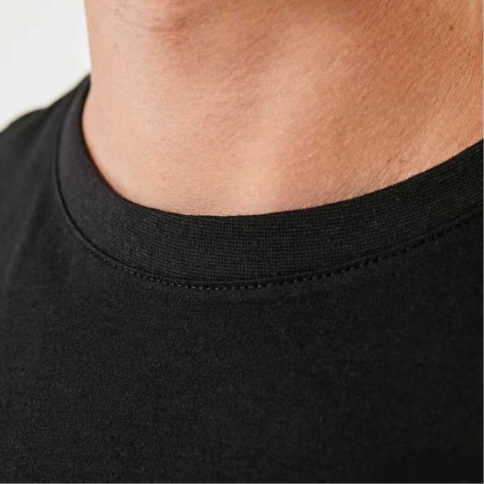 Men's Heavy Premium Cotton Plain Blank T-shirt Basic Tee White Black Grey New AU
