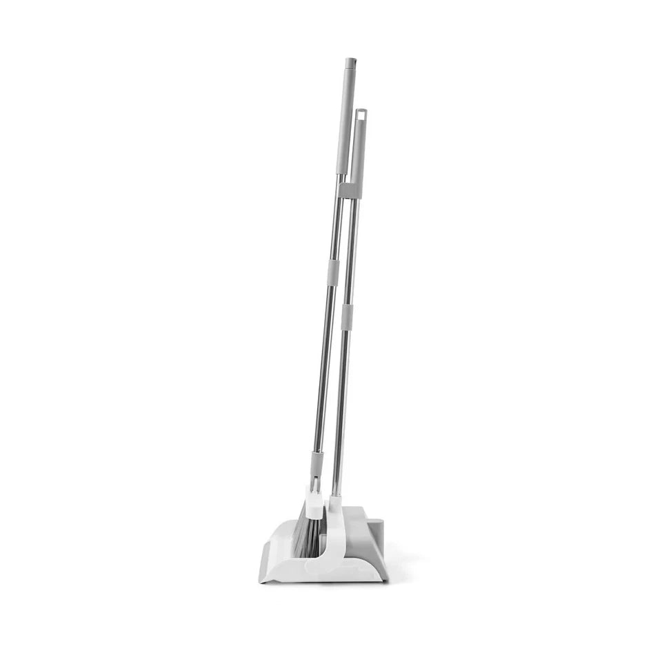 Long Handle Dust Pan Sets Household Sweeping Cleaning Dustpan Brush Broom - AU