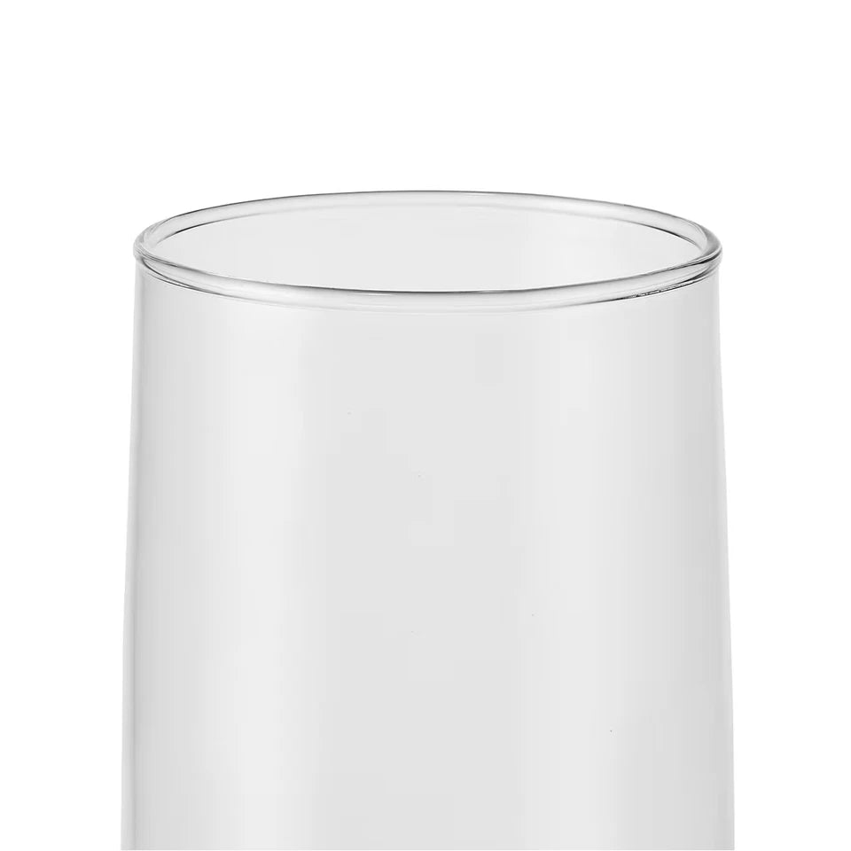 Set of 6 Everyday Drinking Glasses Highball Flute Tumblers Wine & water Glass