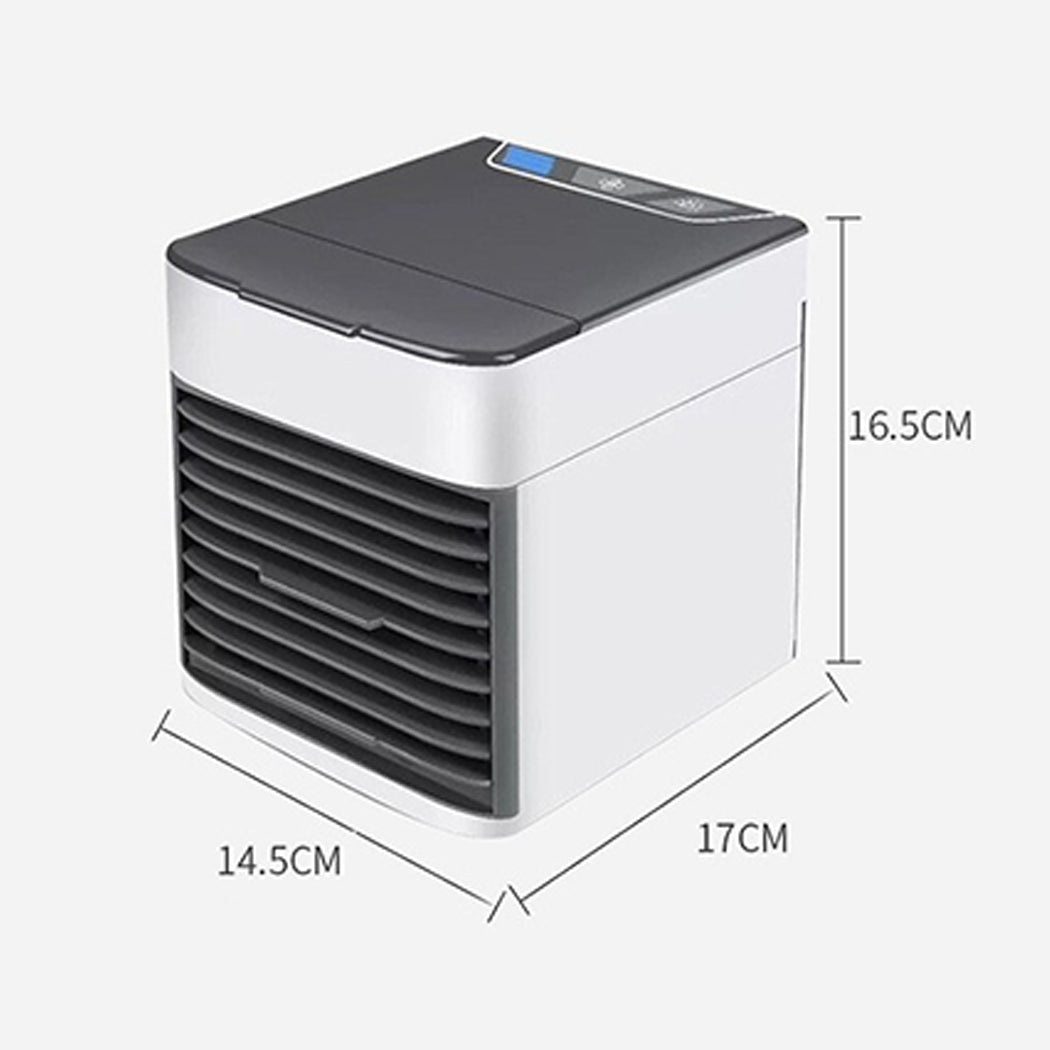 Portable Mini Air Cooler Fan Air Conditioner Cooling Fan Humidifier Desk USB Fan