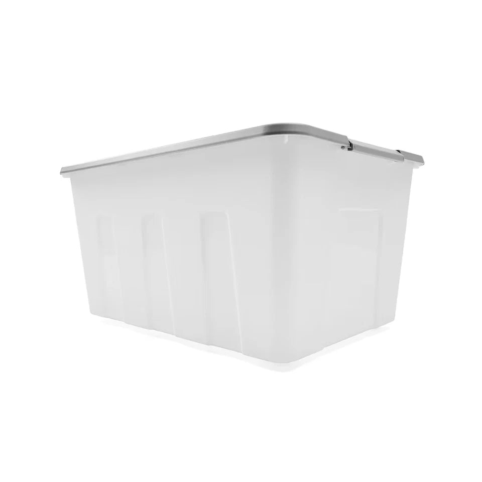 Large Storage Box Heavy Duty Plastic Tub Stackable Lid Organiser Containers Box
