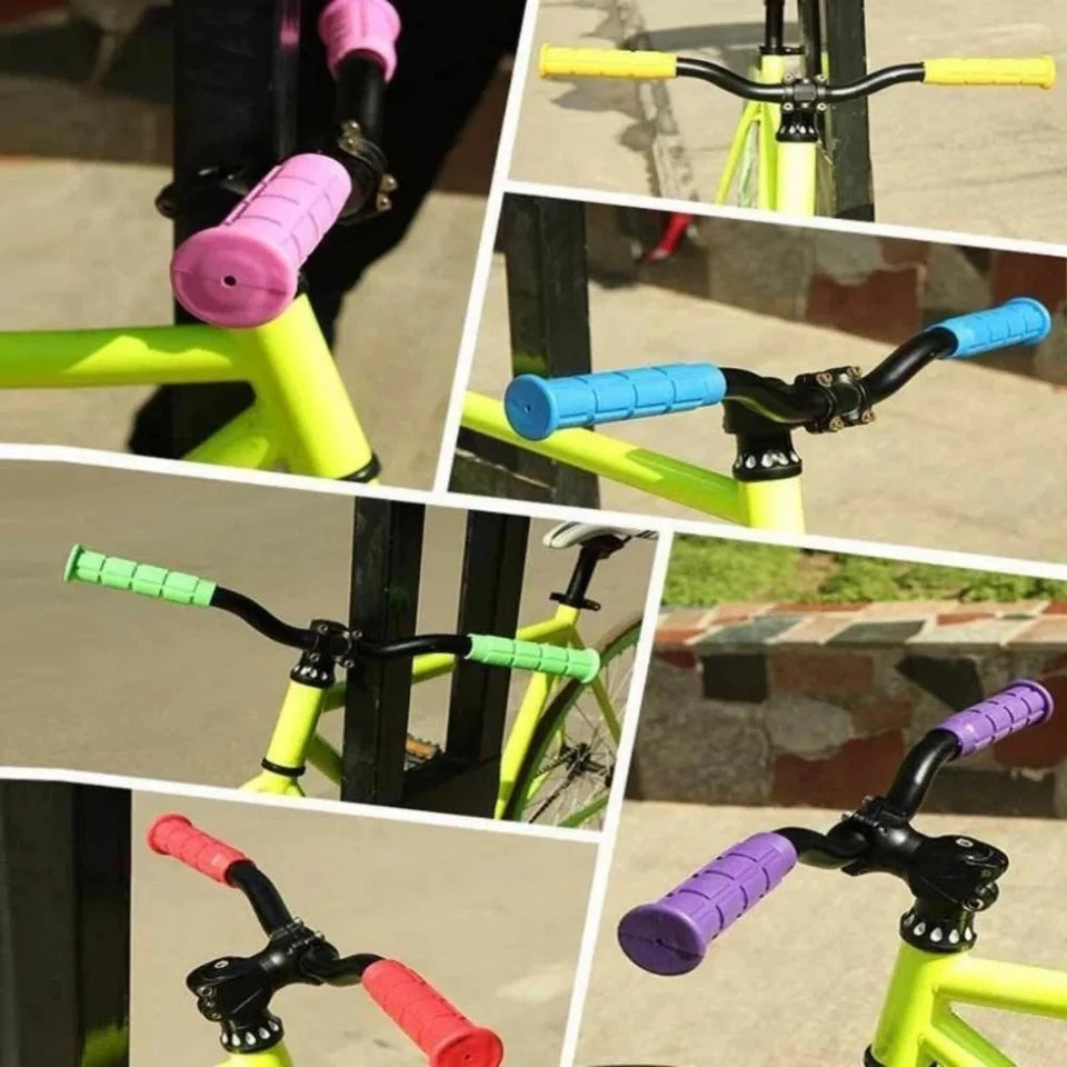 2PCS Bicycle Handle Bar Grips Silicone Soft BMX MTB Cycle Mountain Bike Scooter