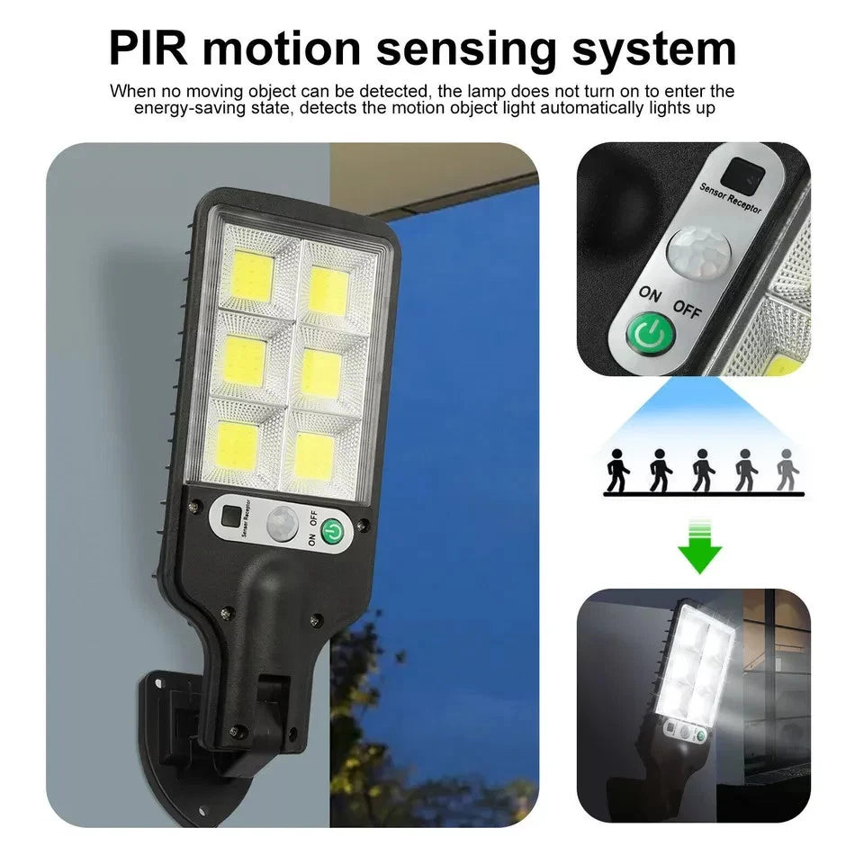 Solar Security Light Outdoor LED COB Wall Flood Light 5.5V 2.5W 1200mAh