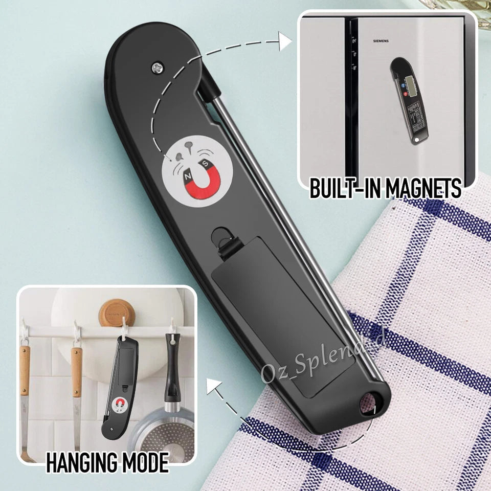 Digital Food Thermometer Foldable Probe Meat Cooking BBQ -50°C to 300°C
