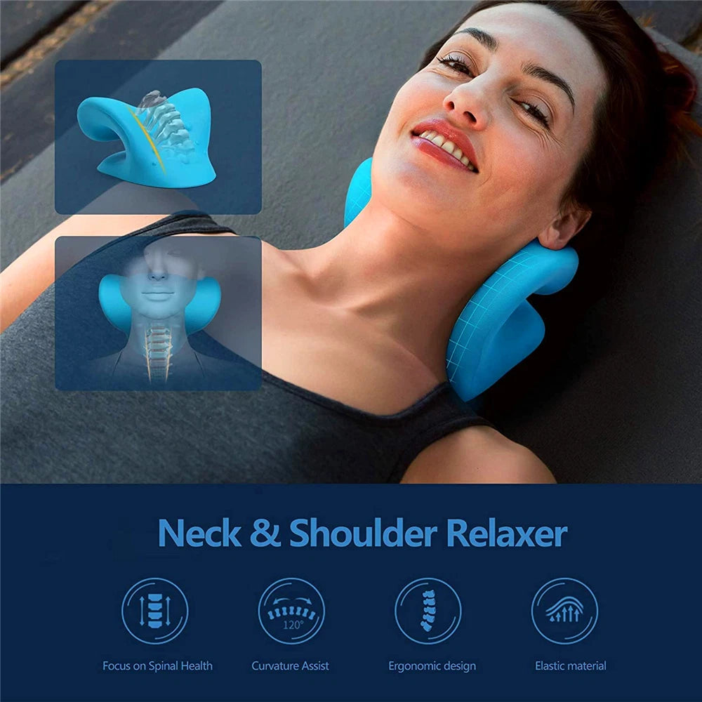 Neck Traction Pillow Original Cloud Shape Neck Stretcher Cervical Pain Relief AU