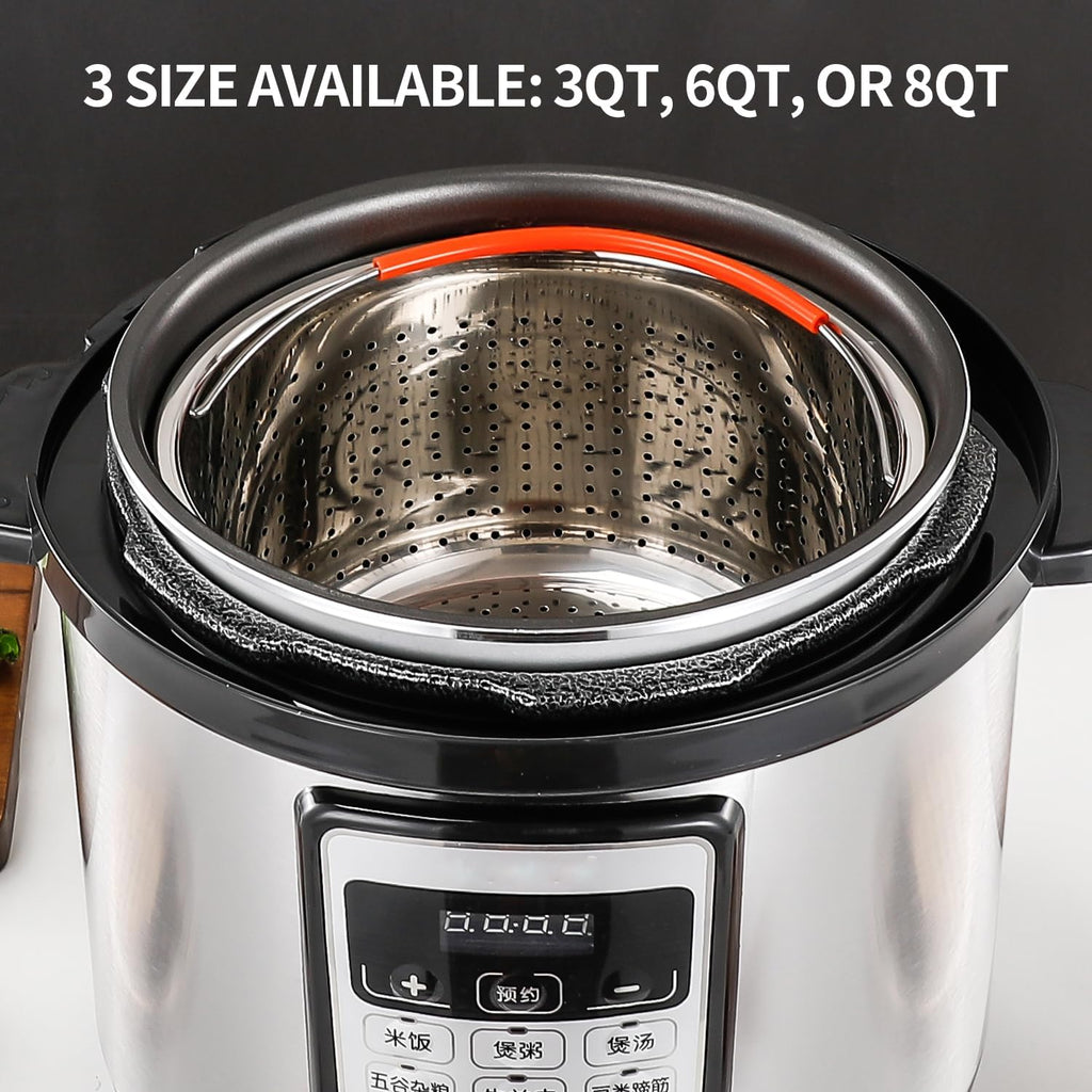  Stainless Steel Steamer Basket for Instant Pot, Vegetable Steamer Basket Steamer Basket Insert for Pots (3Qt)