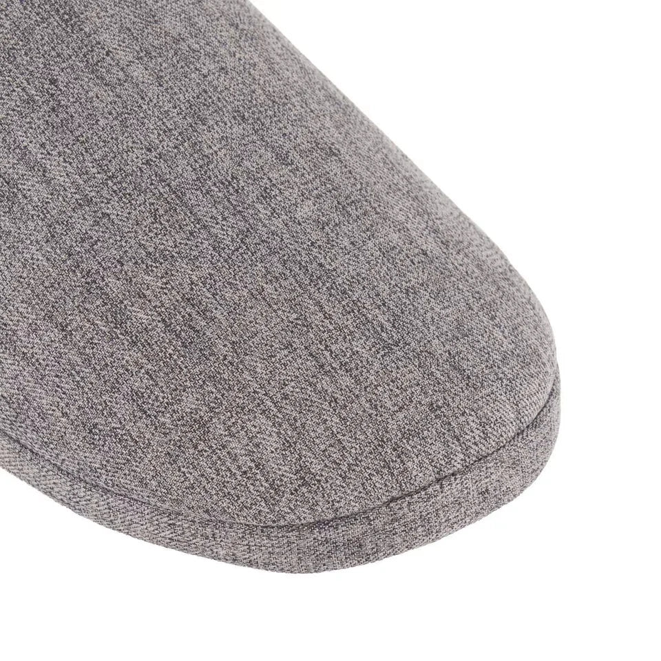 Scuff Slippers For Men's Grey and Navy Size Au 6/7,8/9,10/11,12/13 Round toe