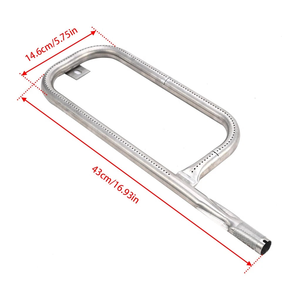 304 Stainless Steel Grill Burner Tube Compatible with Weber Q100 Q120 Q1000 Q1200