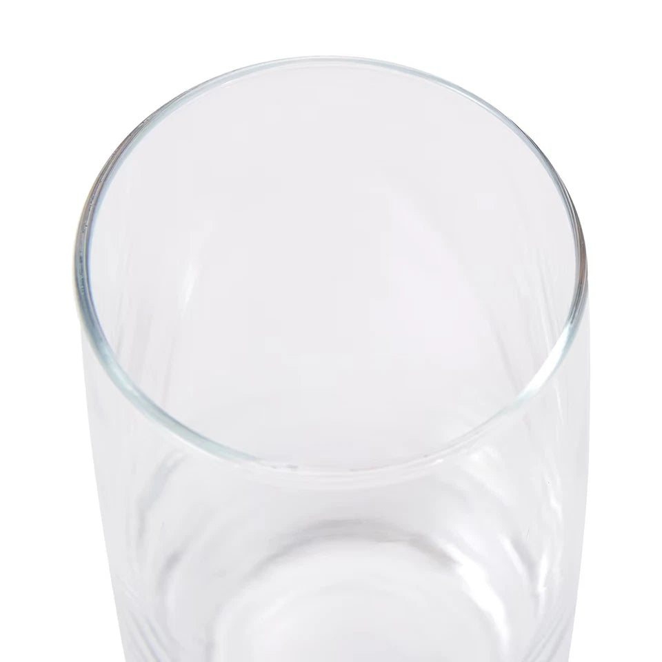 Set of 6 Everyday Drinking Glasses Highball Flute Tumblers Wine & water Glass