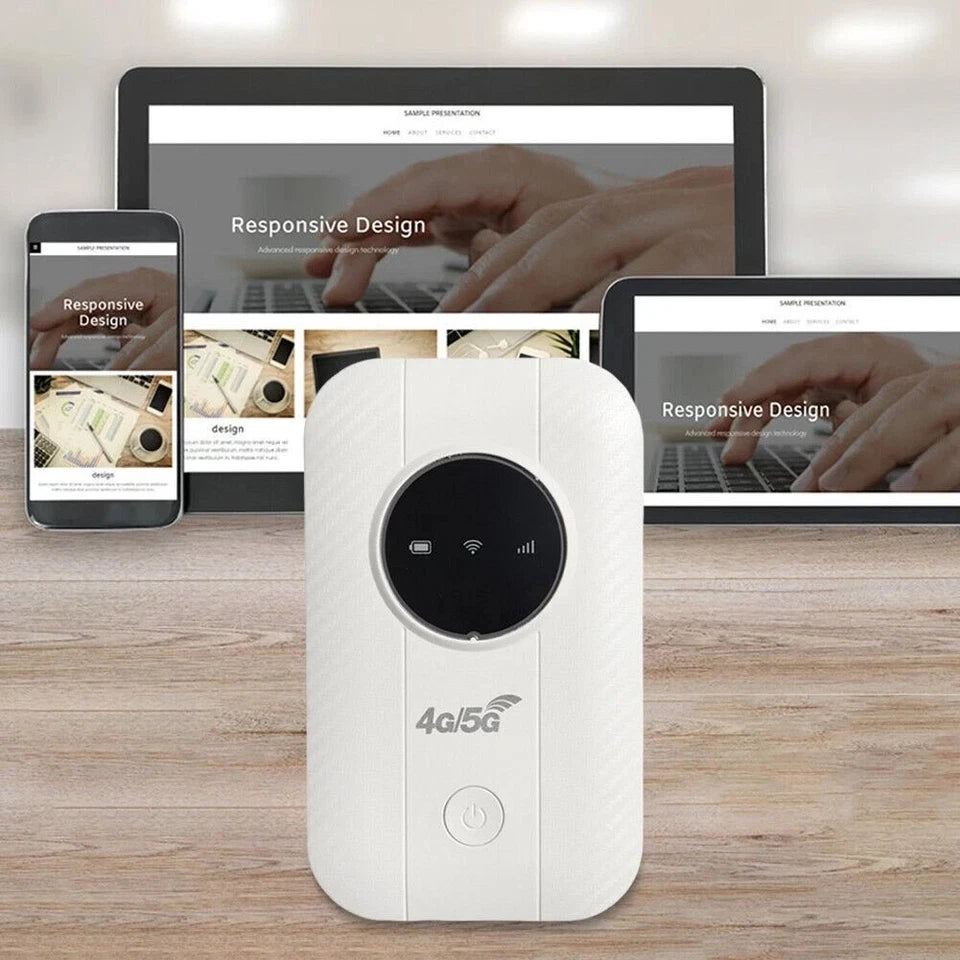 4G LTE Mobile WiFi Hotspot Router Unlocked Portable MiFi 3650mAh 150Mbps 10 Devices