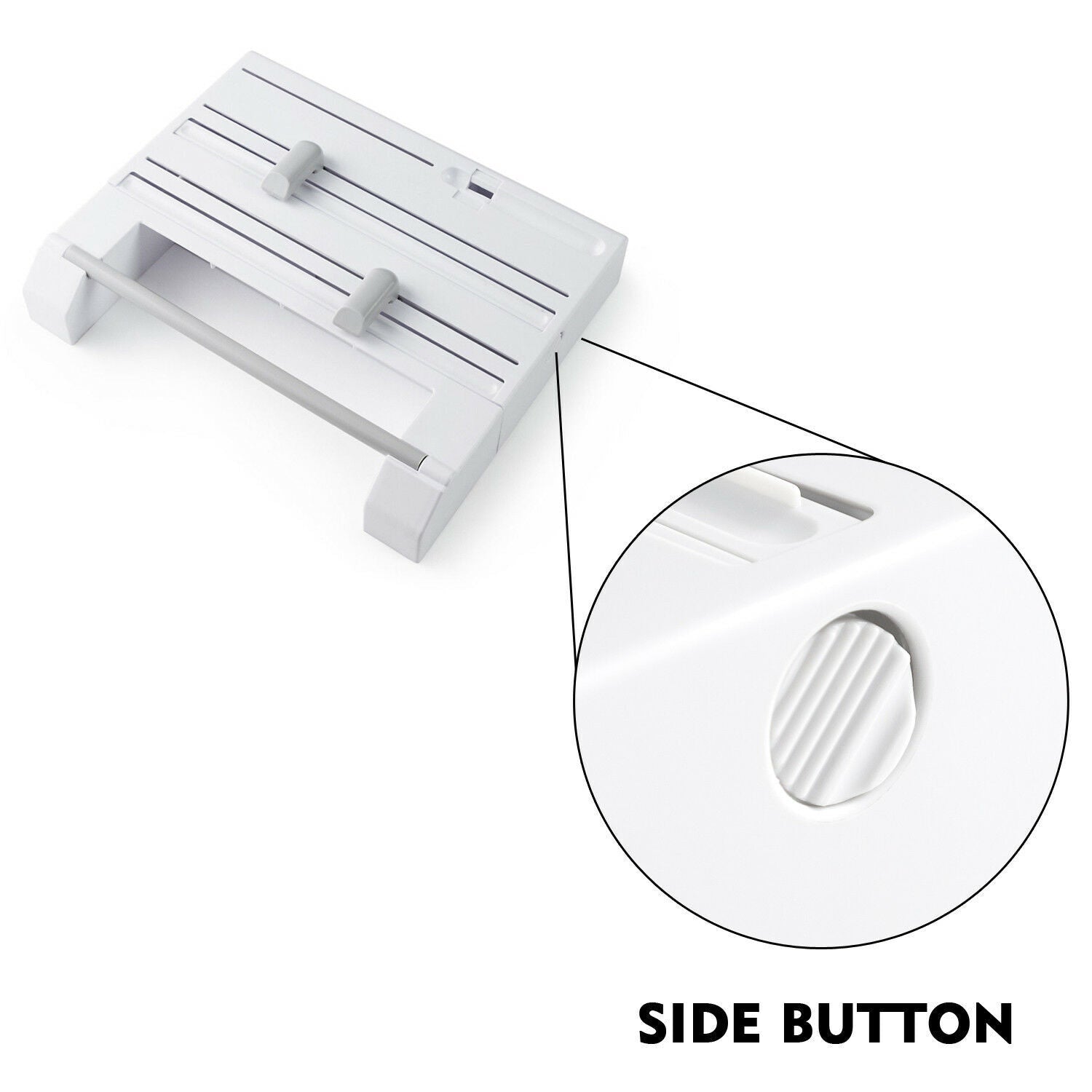 6In1 Wall Mounted Towel Holder Kitchen Rack Foil Roll Organizer Film Dispenser