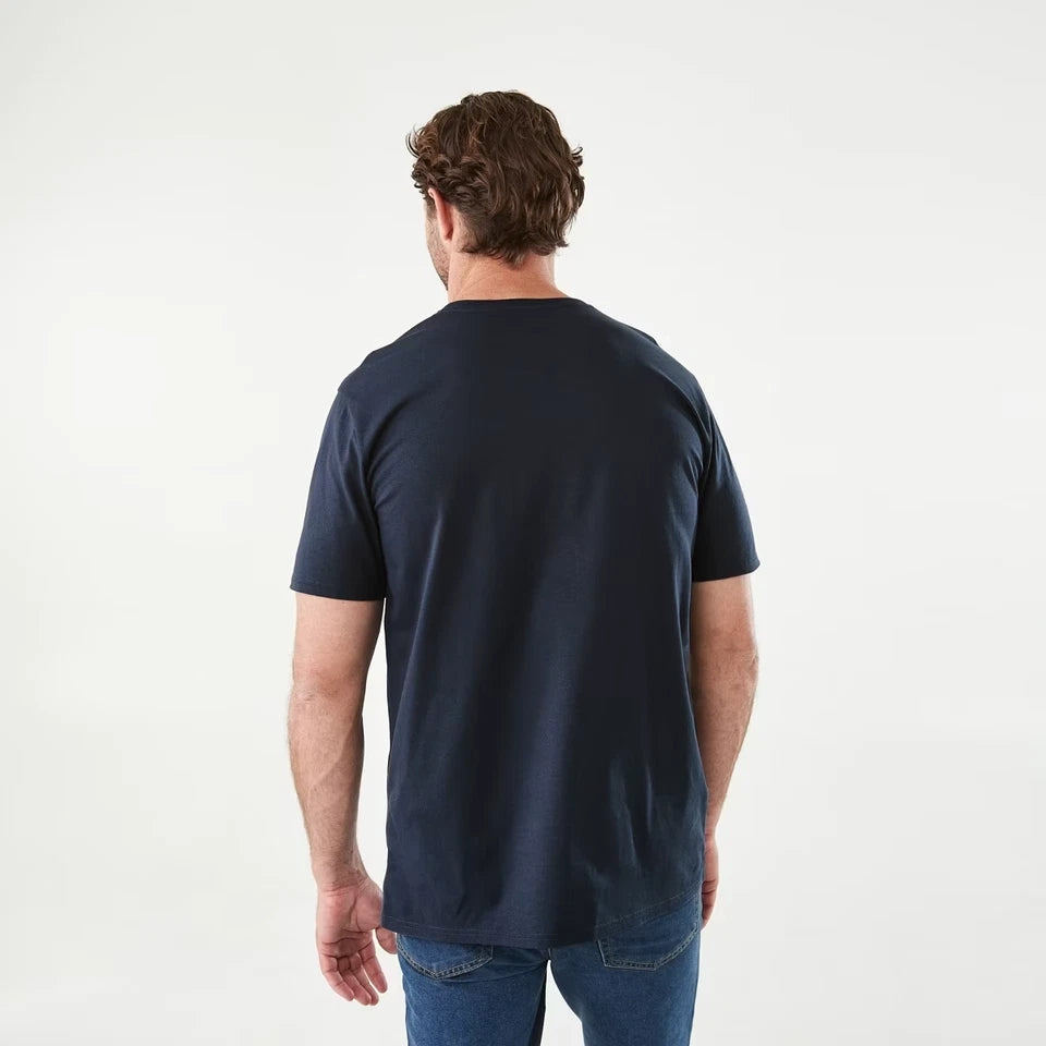Men's Heavy Premium Cotton Plain Blank T-shirt Basic Tee White Black Grey New AU