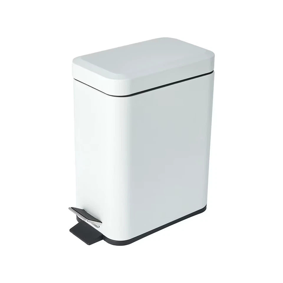 5L Bathroom Rubbish Bin Garbage Dust Waste Trash Toilet Small Slim Lid Pedal Bin