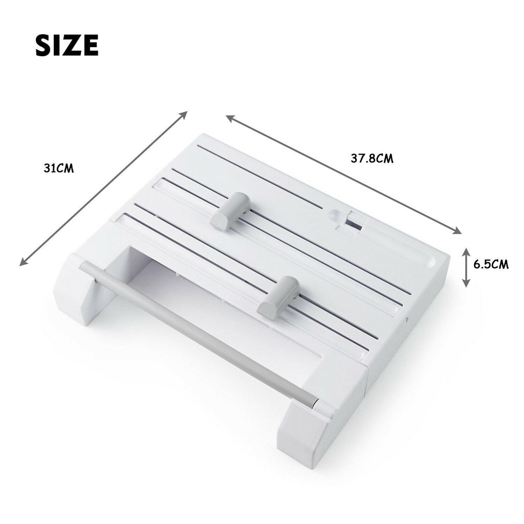 6In1 Wall Mounted Towel Holder Kitchen Rack Foil Roll Organizer Film Dispenser