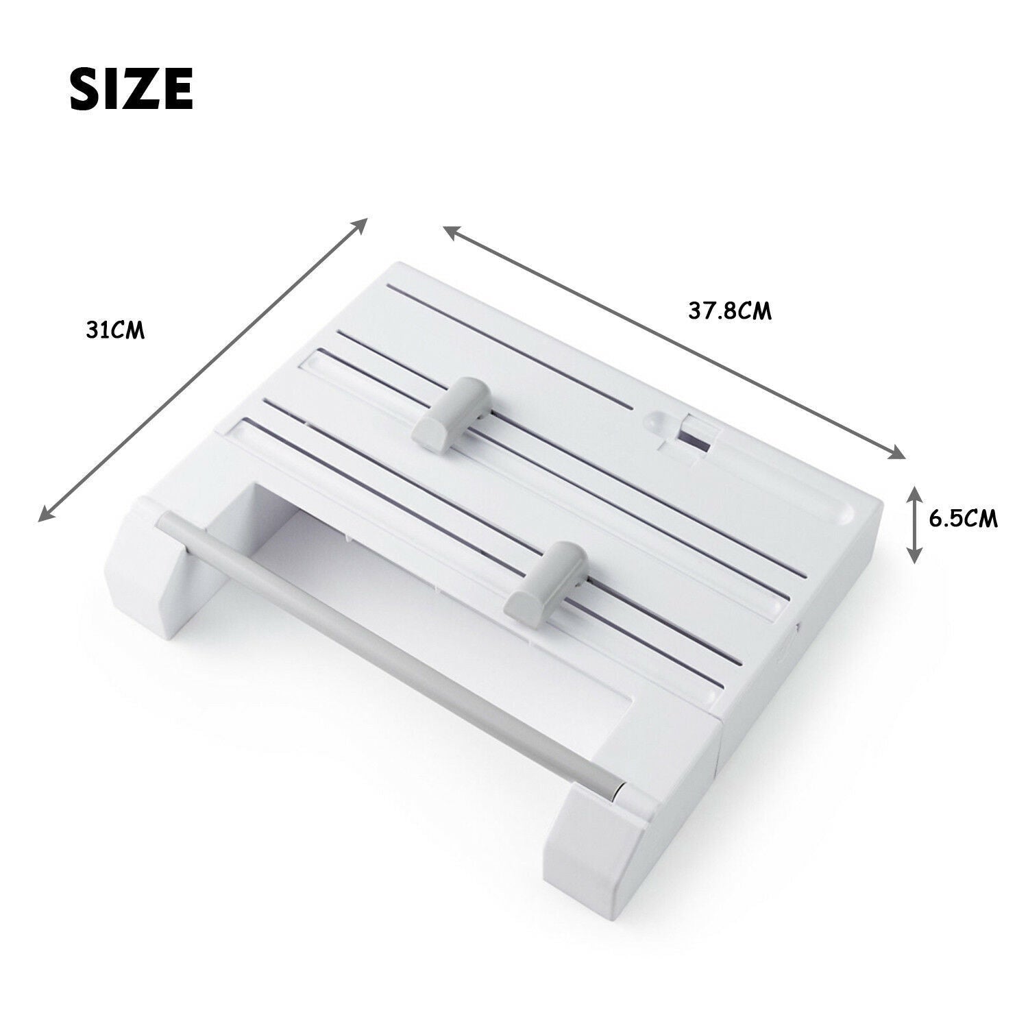 6In1 Wall Mounted Towel Holder Kitchen Rack Foil Roll Organizer Film Dispenser