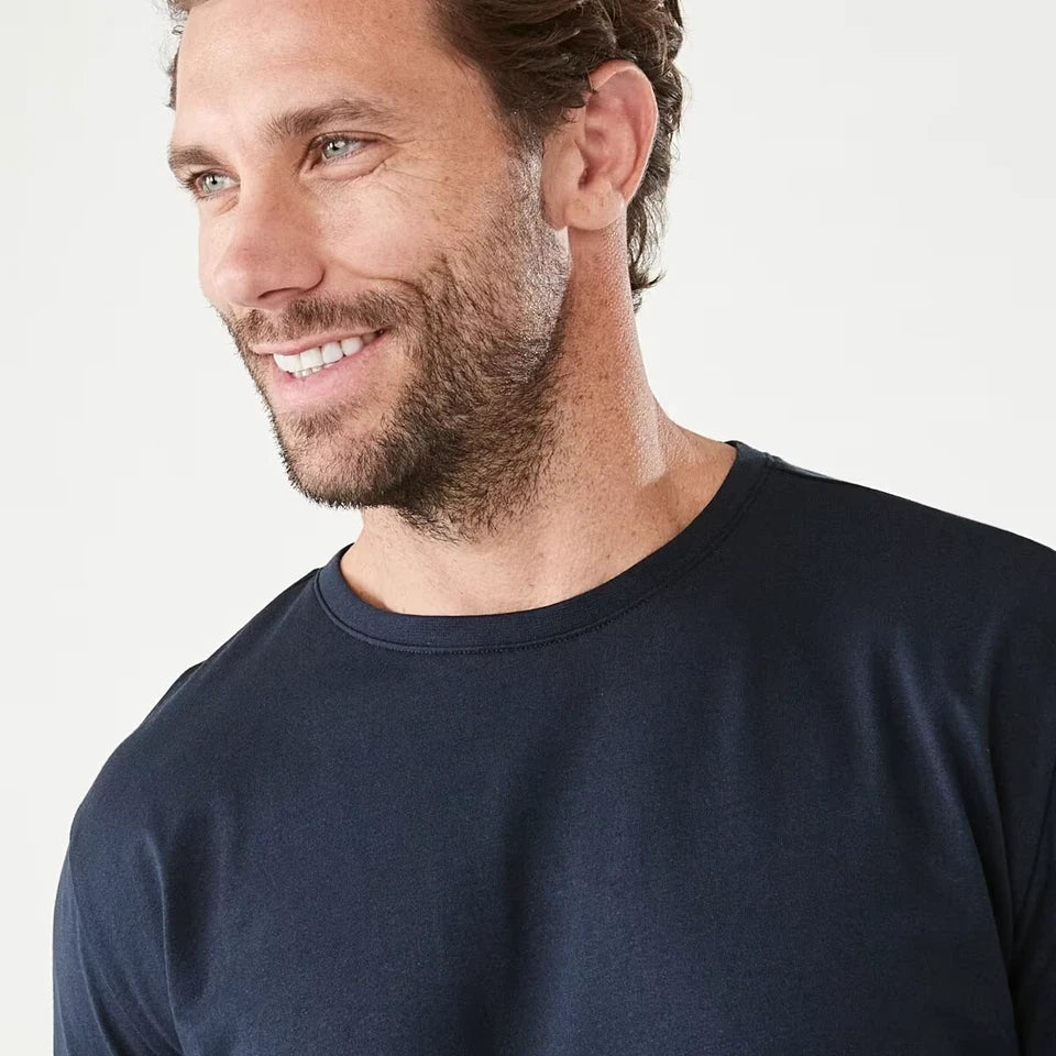 Men's Heavy Premium Cotton Plain Blank T-shirt Basic Tee White Black Grey New AU