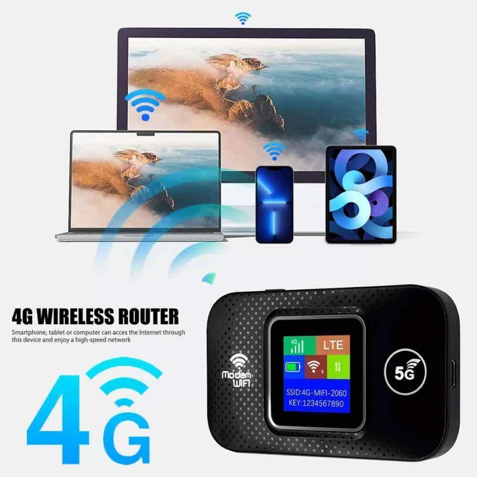 4G LTE WiFi Router Unlocked Portable Hotspot Modem 3000mAh Battery 10 Devices AU