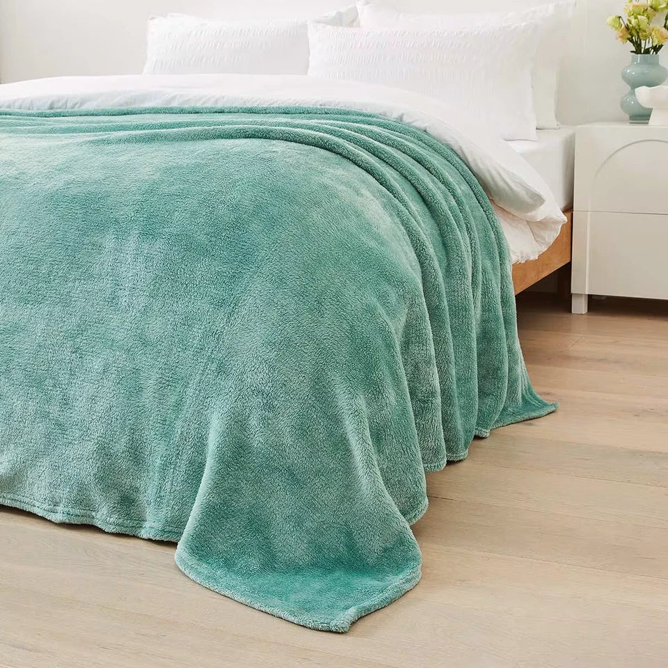 Plush Blanket - Single Bed Multicoloure With Free & Fast Au Shipping