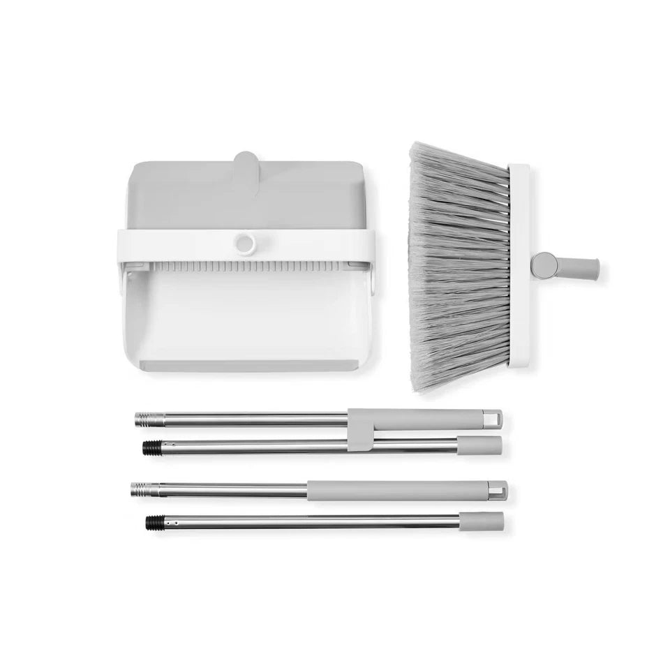Long Handle Dust Pan Sets Household Sweeping Cleaning Dustpan Brush Broom - AU