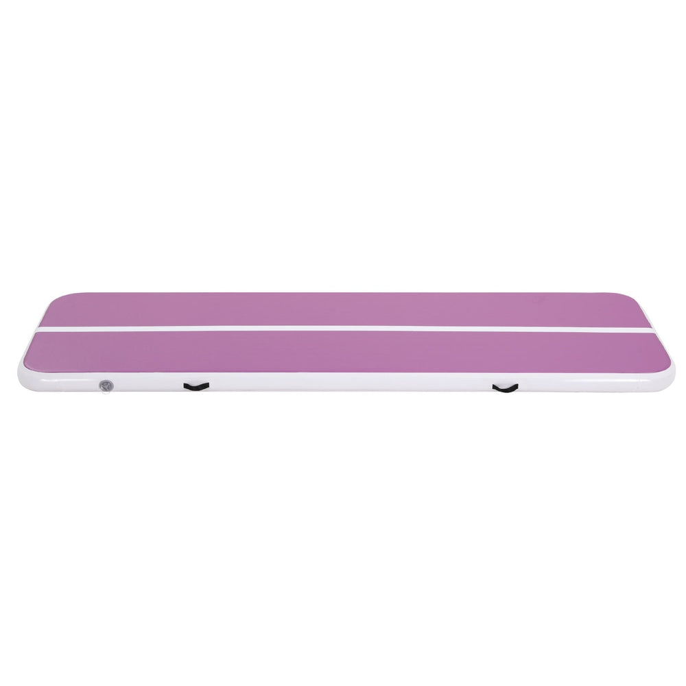 Everfit 3M Air Track Gymnastics Tumbling Exercise Yoga Mat W/ Pump Inflatable Purple