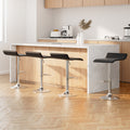 Artiss 4x Bar Stools Adjustable Gas Lift Chairs Black