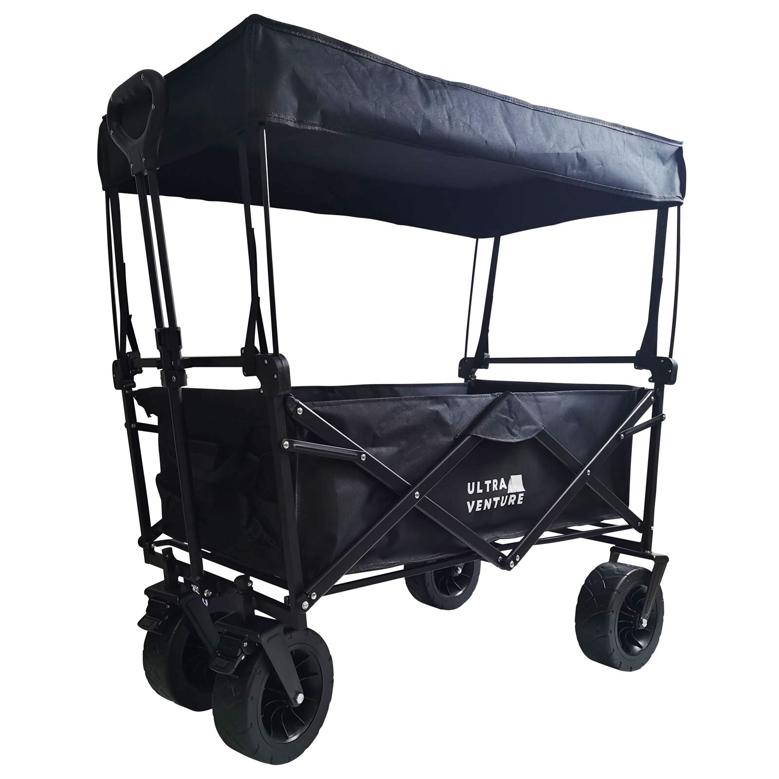 Collapsible Folding Outdoor Beach Trolley Utility Wagon Camp Cart 97 X 52 X 98Cm