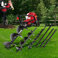 Giantz Post Hole Diggers 65CC Petrol Digger Extension Auger Bits