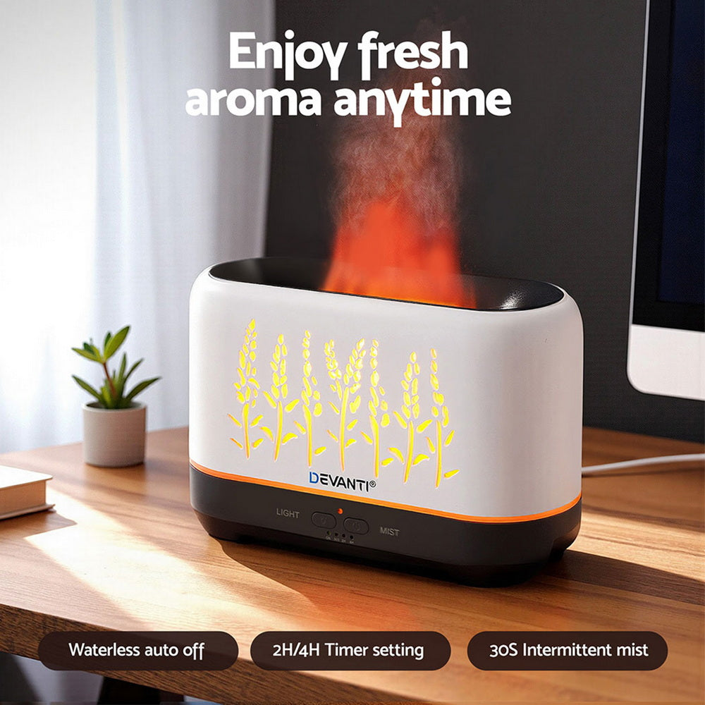 Devanti Aroma Diffuser Aromatherapy Flame 200ml