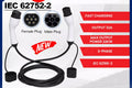 EV Power Cable Type 2 Universal Portable 5M Charging 32A 22Kw 3-Phase Telsa BYD