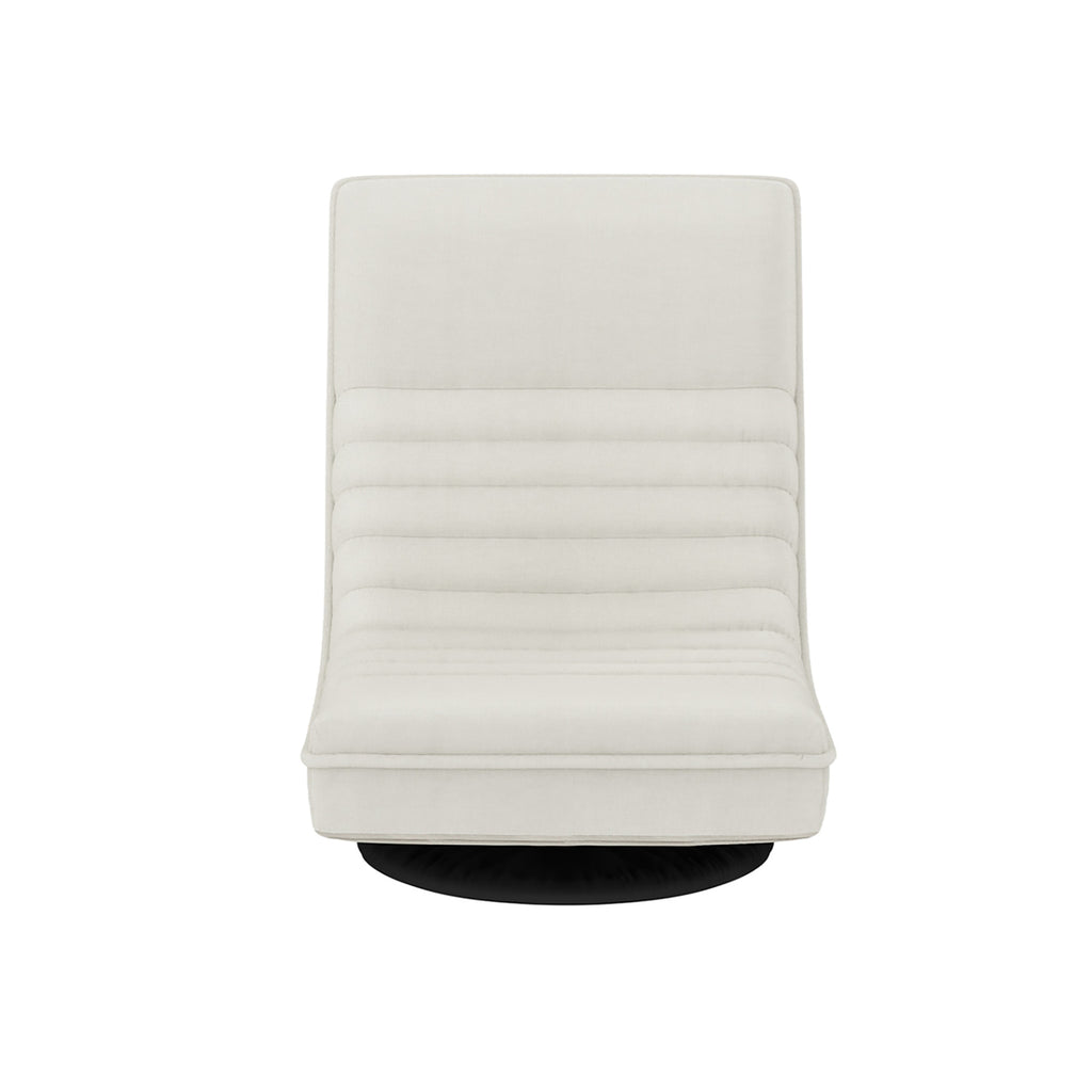 Artiss 2XFloor Chair Lounge Sofa Swivel Foldable Linen White