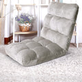 Artiss Lounge Sofa Bed Flannel Fabric Grey