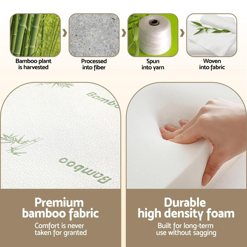 Giselle Foldable Mattress Folding Foam Mattresses Bamboo Double