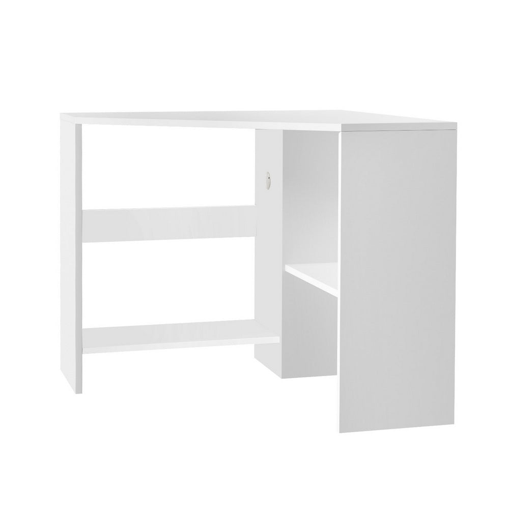 Artiss Corner Computer Desk Shelves CPU Stand L-shape Home Office Workstation Desks