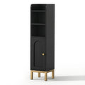 Artiss Bathroom Storage Cabinet Floor Organizer Toilet Corner Adjustable Black