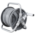 Green Fingers 20m Retractable Garden Hose Reel Heavy Duty 1/2" Hose Auto Rewind