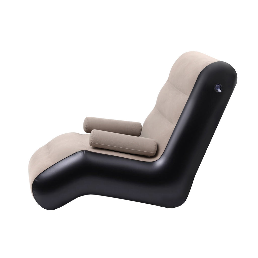 Gardeon Inflatable Chair Sun Lounger Blow Up Folding Air Chairs Sofa for Camping with Pump