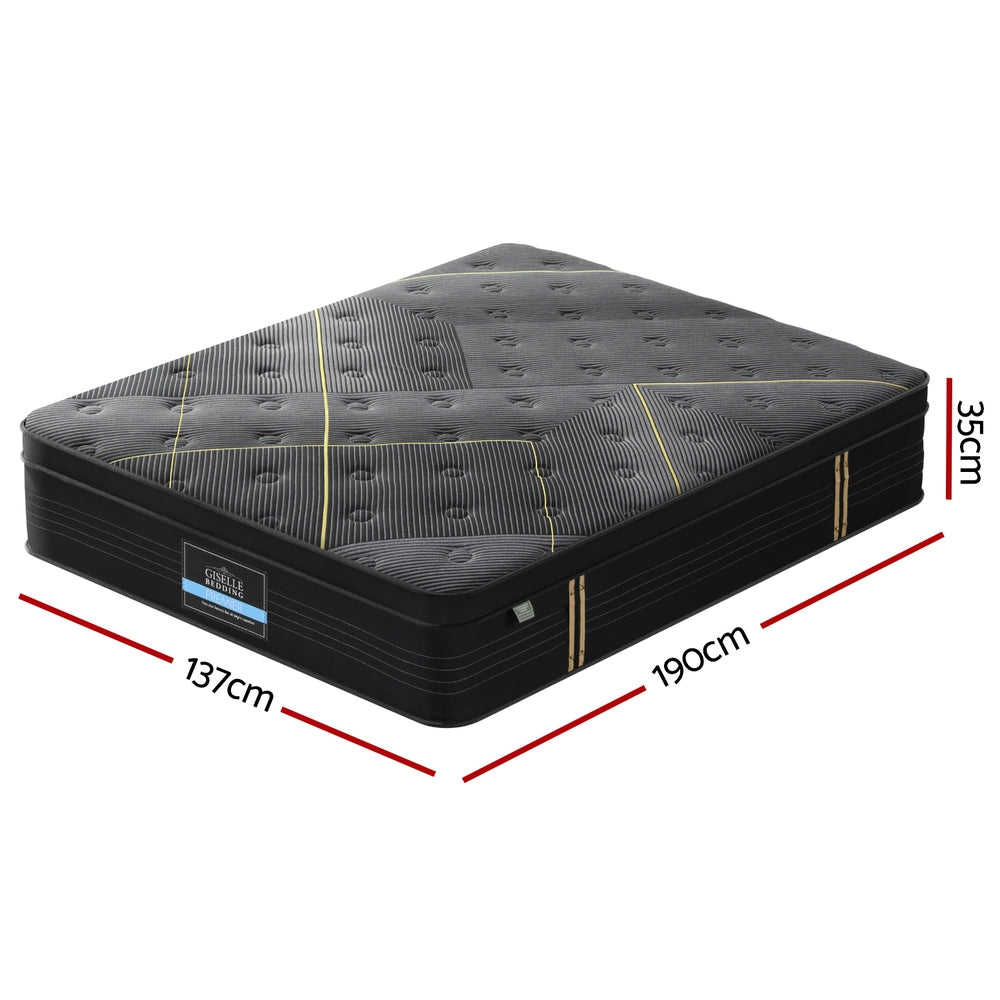 35cm Giselle Mattress Double Bed Bamboo Pocket Firm Foam