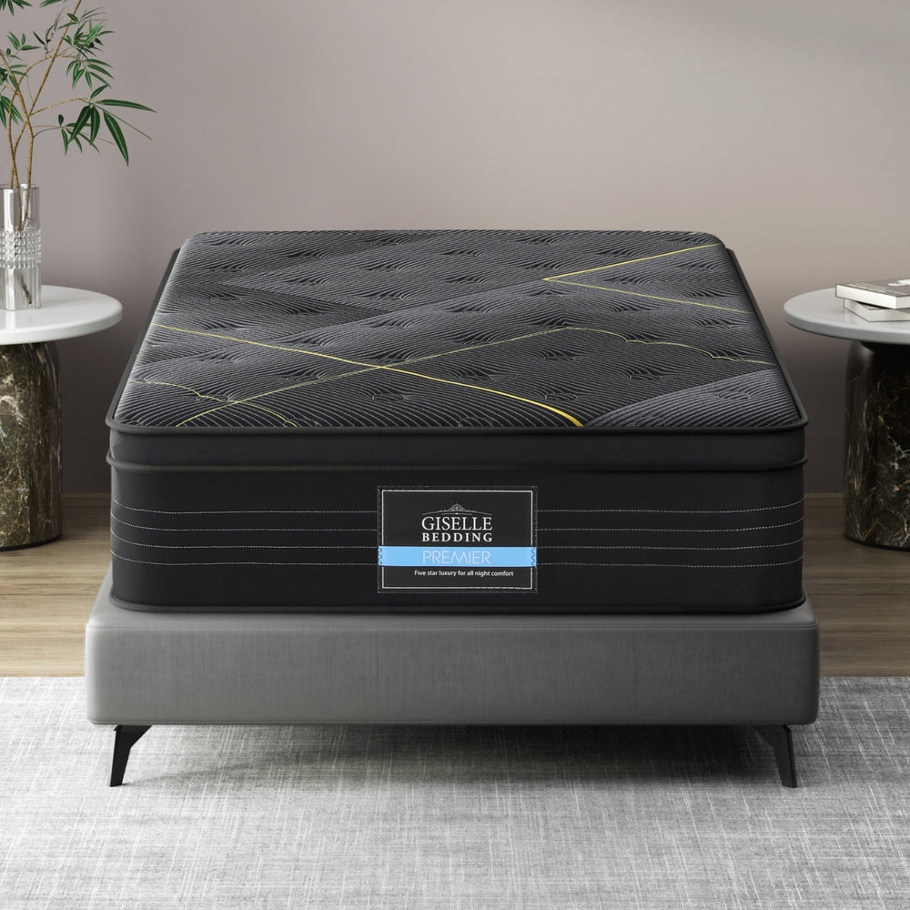 35cm Giselle Mattress Single Bed Bamboo Pocket Firm Foam