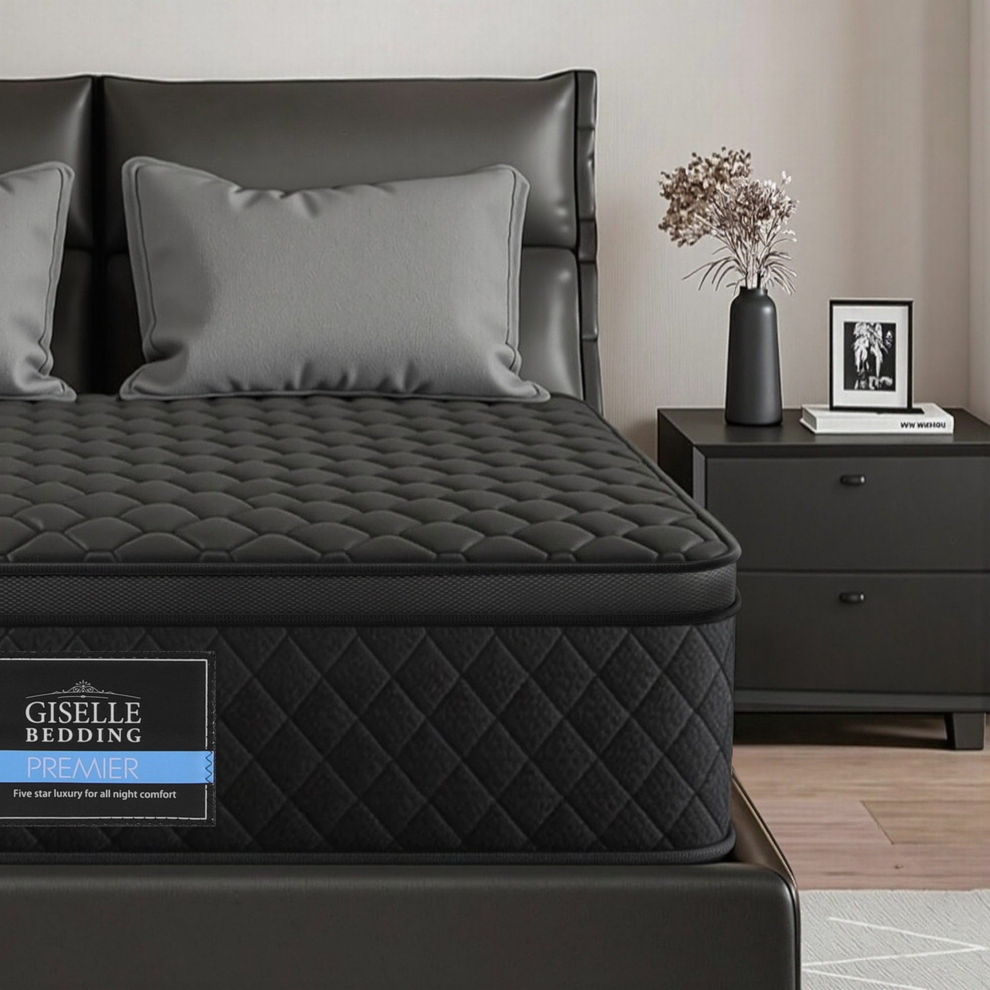 Giselle Bedding Mattress 34cm 5-Zone Pocket Spring Egg-crate Memory Foam King