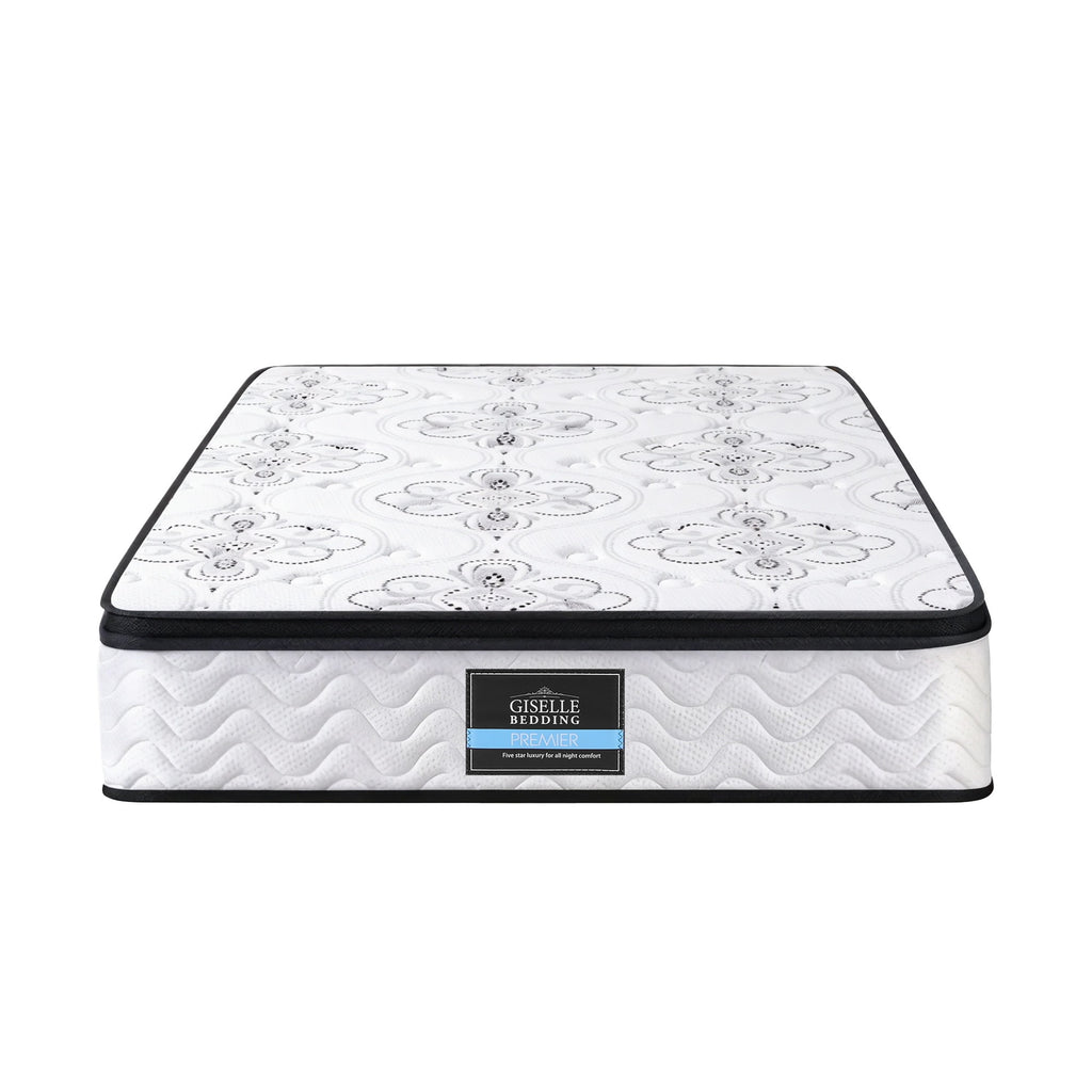 Giselle Bedding 30cm Mattress Pocket Spring Medium Firm Foam Euro Top King Single
