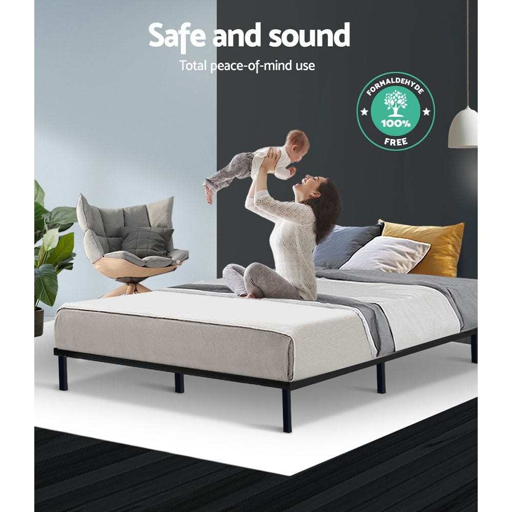 Artiss Bed Frame Double Size Metal Bed Frame TED