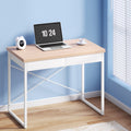 Artiss Computer Desk Drawer Storage Oak 100CM
