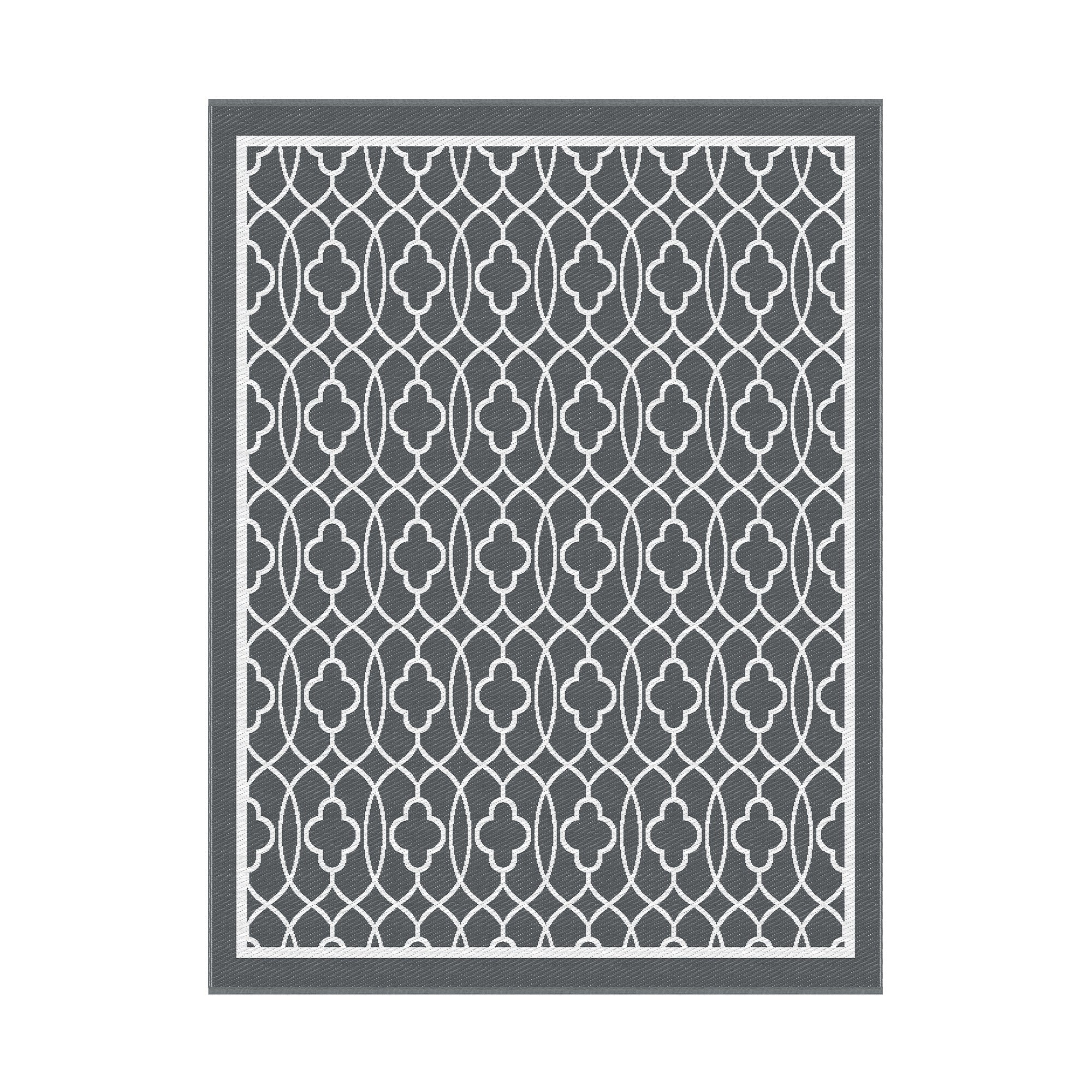 Gardeon Outdoor Rugs 274x366cm Large Carpet Reversible Area Mat PP Dual-Sided Patio Rug
