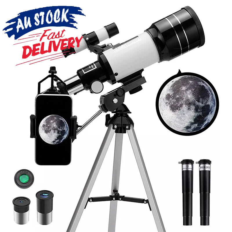 Astronomical Telescope with Tripod 150X Zoom HD Outdoor Monocular 70Mm Aperture