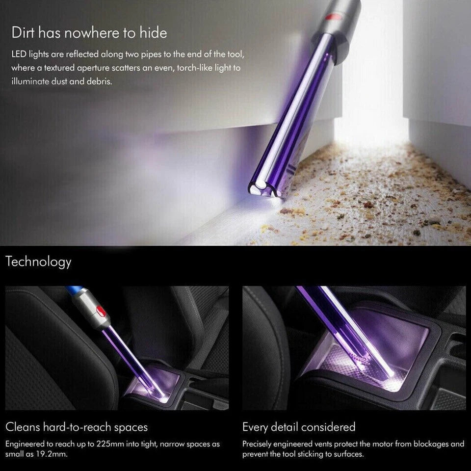 Crevice Tool Light Pipe for Dyson Vacuum Cleaner for Dyson V7 V8 V10 V11 V15