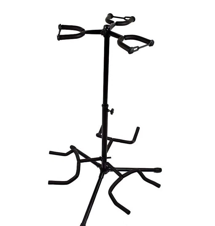 Guitar Stand 3 Head Folding Acoustic Bass Electric Foldable Double Self Locking